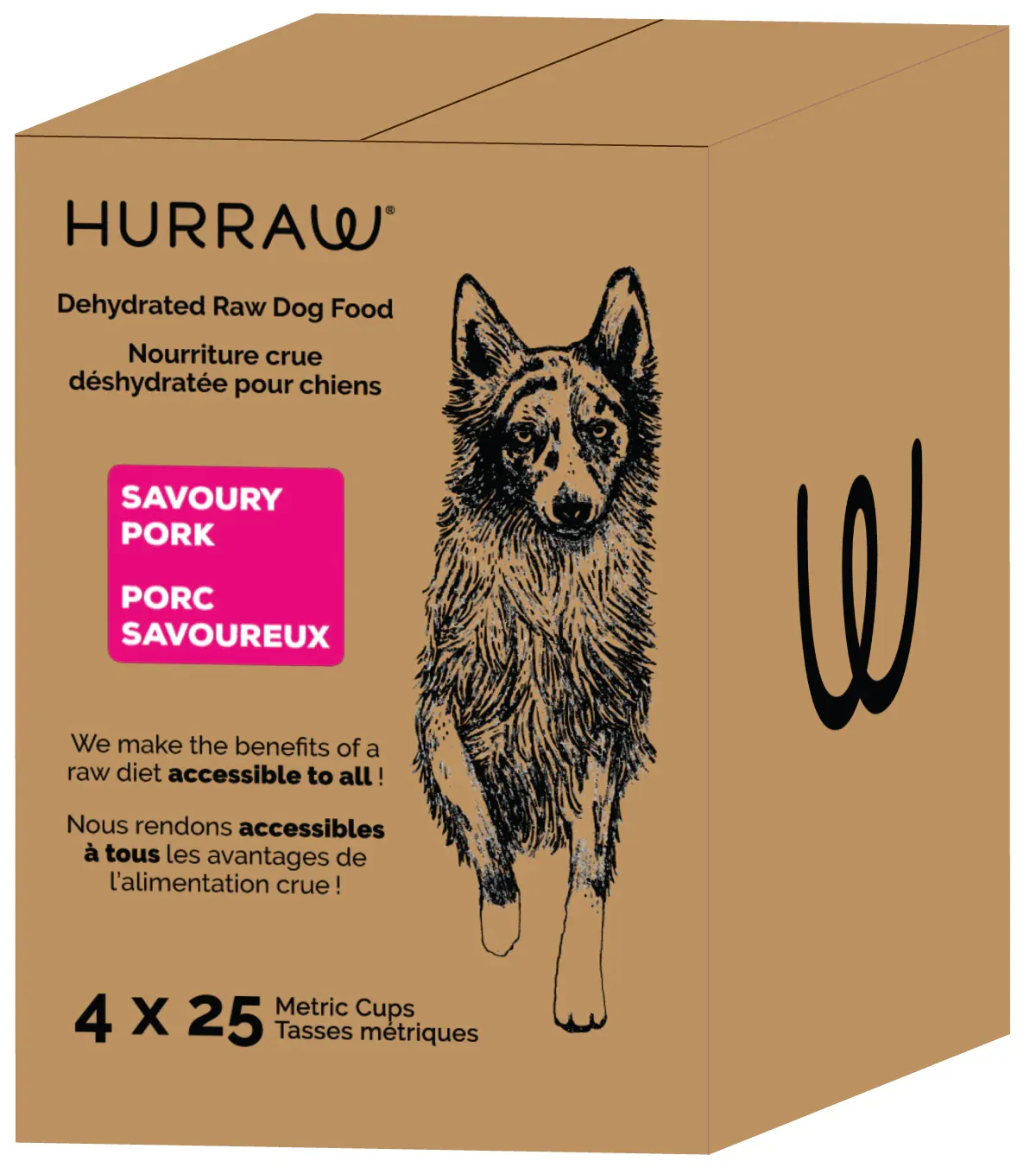 Hurraw Pork Dehydrated Raw Dog Food 10kg