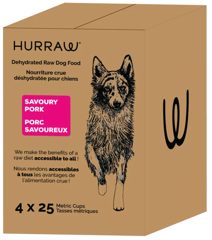 Hurraw Pork Dehydrated Raw Dog Food 10kg
