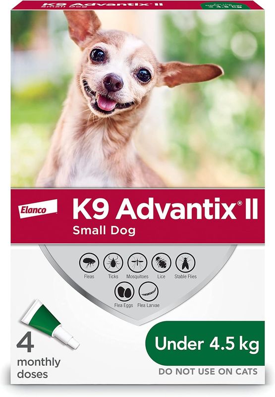 K9 Advantix II Small Dog < 4.5 Kg, 4doses