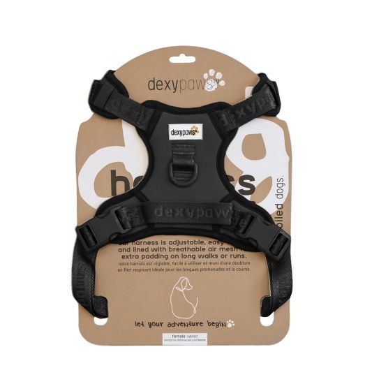 Dexypaws No-pull Dog Harness Black Smalll