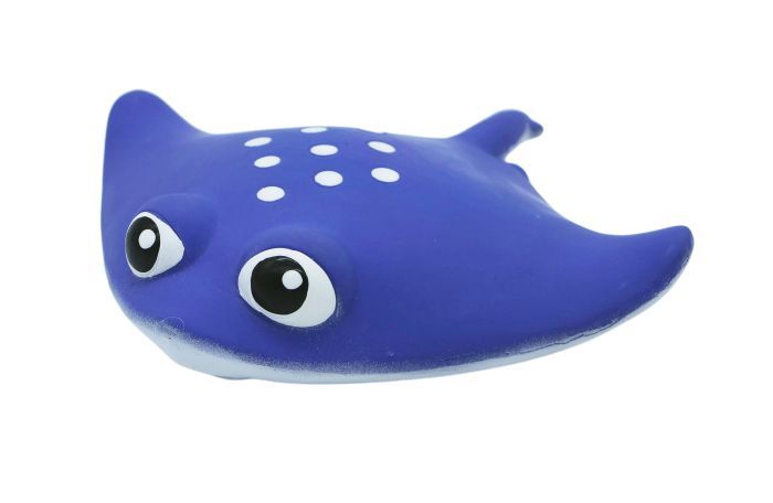 Bud'z Latex Dog Toy Stingray Blue