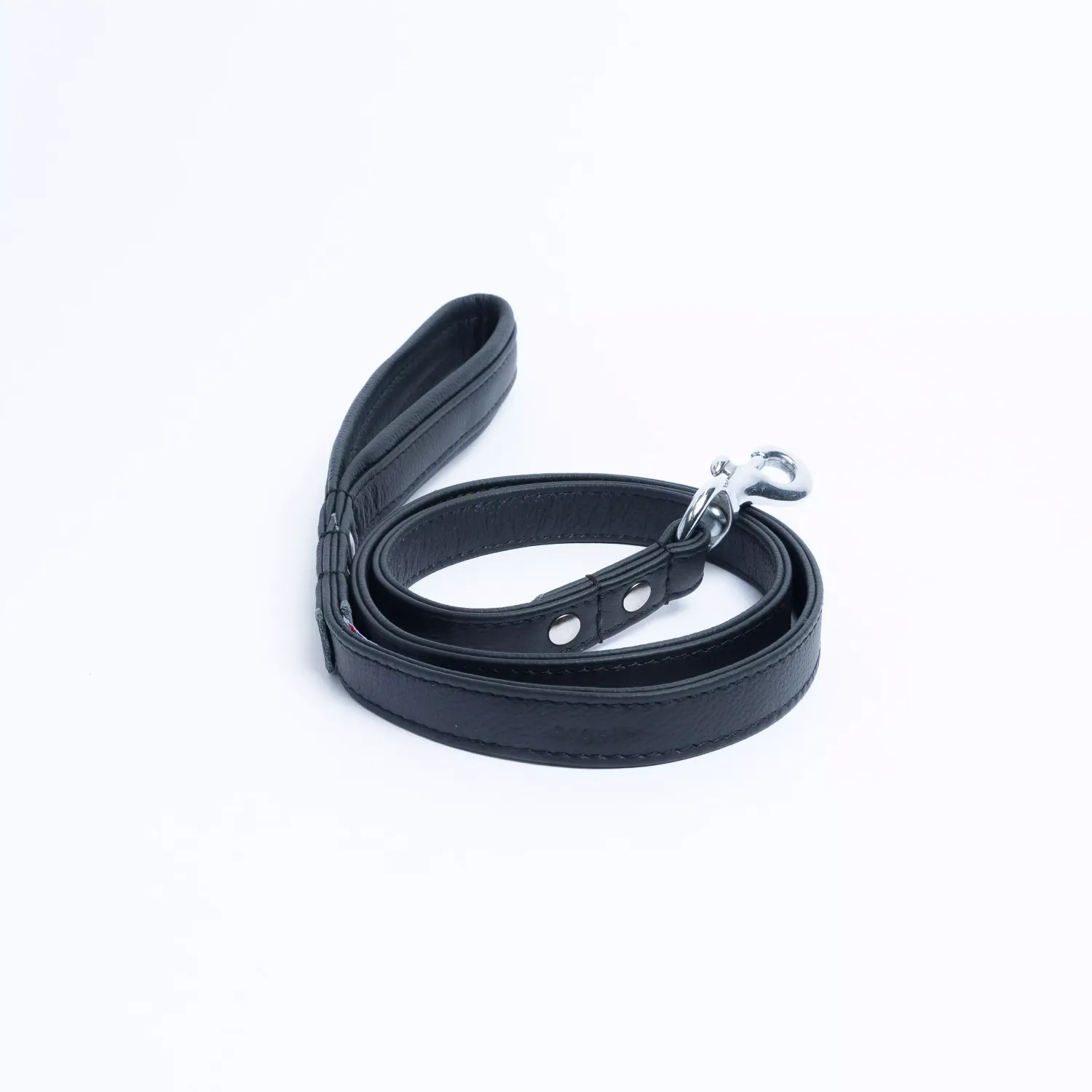 Angel Leather Padded Handle Leash 72 Angel Leather Padded Handle Leash 72" X3/4" Midnight Black