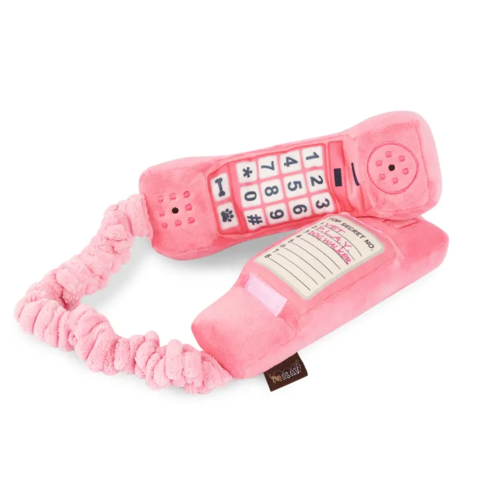 Play Plush 80s Classic Collection Corded Phone Dog Toy