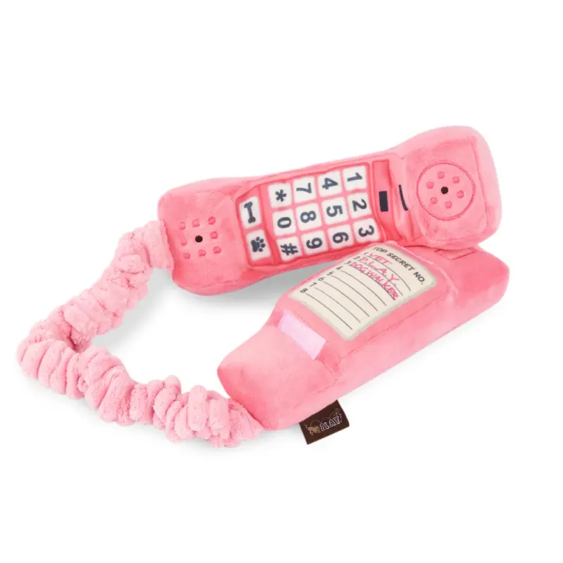 Play Plush 80s Classic Collection Corded Phone Dog Toy