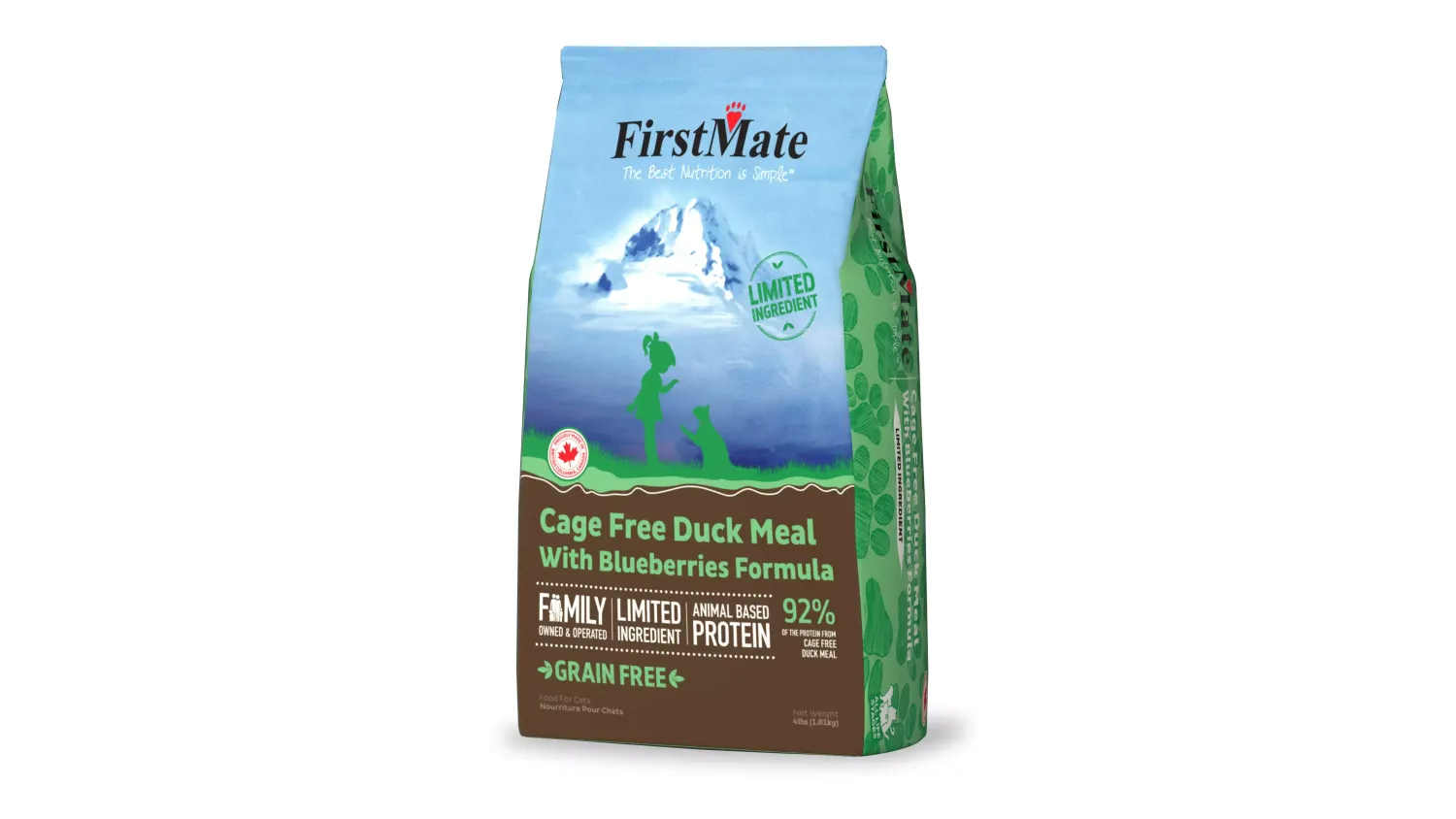 First Mate Grain Free LID Duck W Blueberry Cat Food 1.8kg