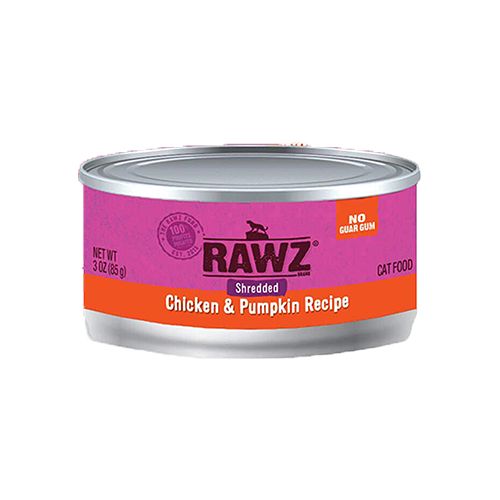 Rawz Shredded Chicken & Pumpkin Recipe Wet Cat Food 3oz