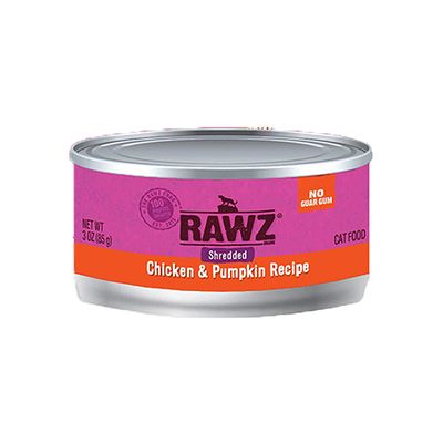 Rawz Shredded Chicken & Pumpkin Recipe Wet Cat Food 3oz Rawz Shredded Chicken & Pumpkin Recipe Wet Cat Food 3oz