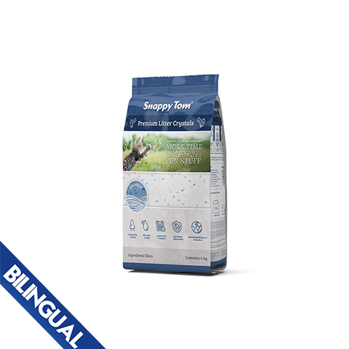 Snappy Tom Natural Blue Crystal Cat Litter 4kg