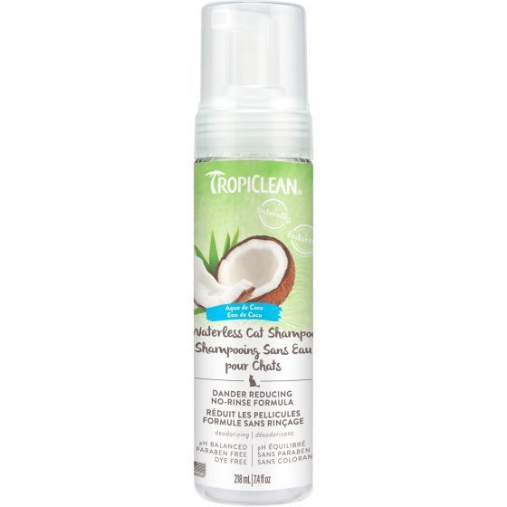 Tropiclean Waterless Cat Shampoo Dander Reducing