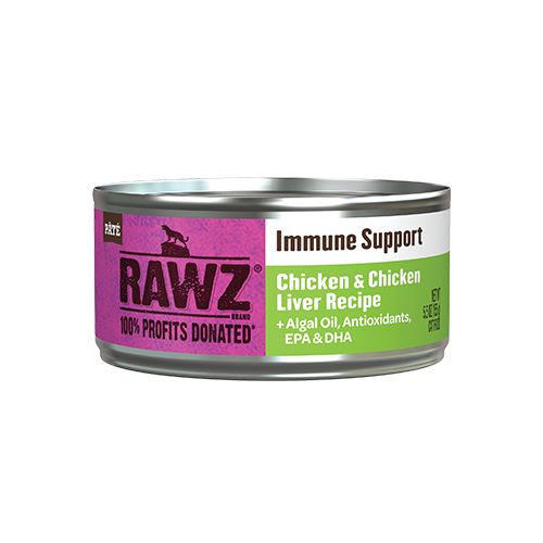 Rawz Immune Support Chicken & Chicken Liver Wet Cat Food 5.5oz