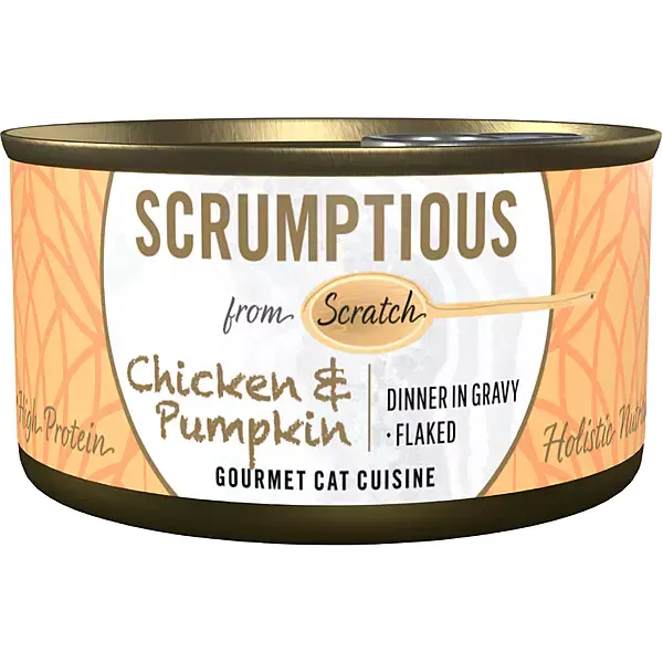 Scrumptious Chicken & Pumpkin  Dinner In Gravy Gourmet Cat Cuisine