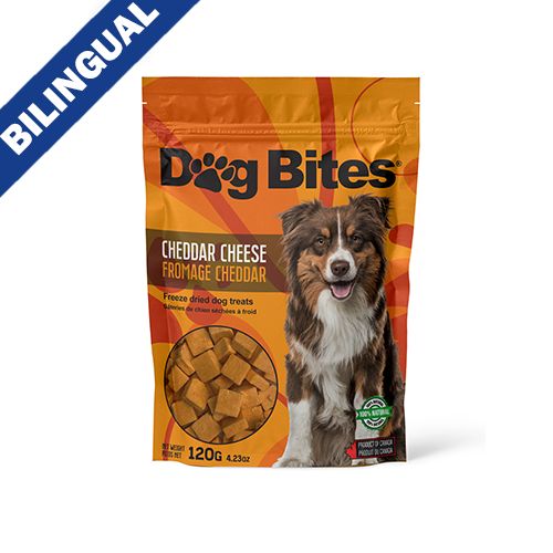 Dog Bites Cheddar Cheese Freeze Dried Dog Treat 120g