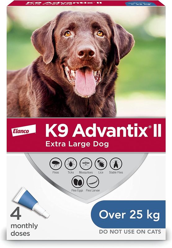 K9 Advantix II Over 25kg 4 Doses