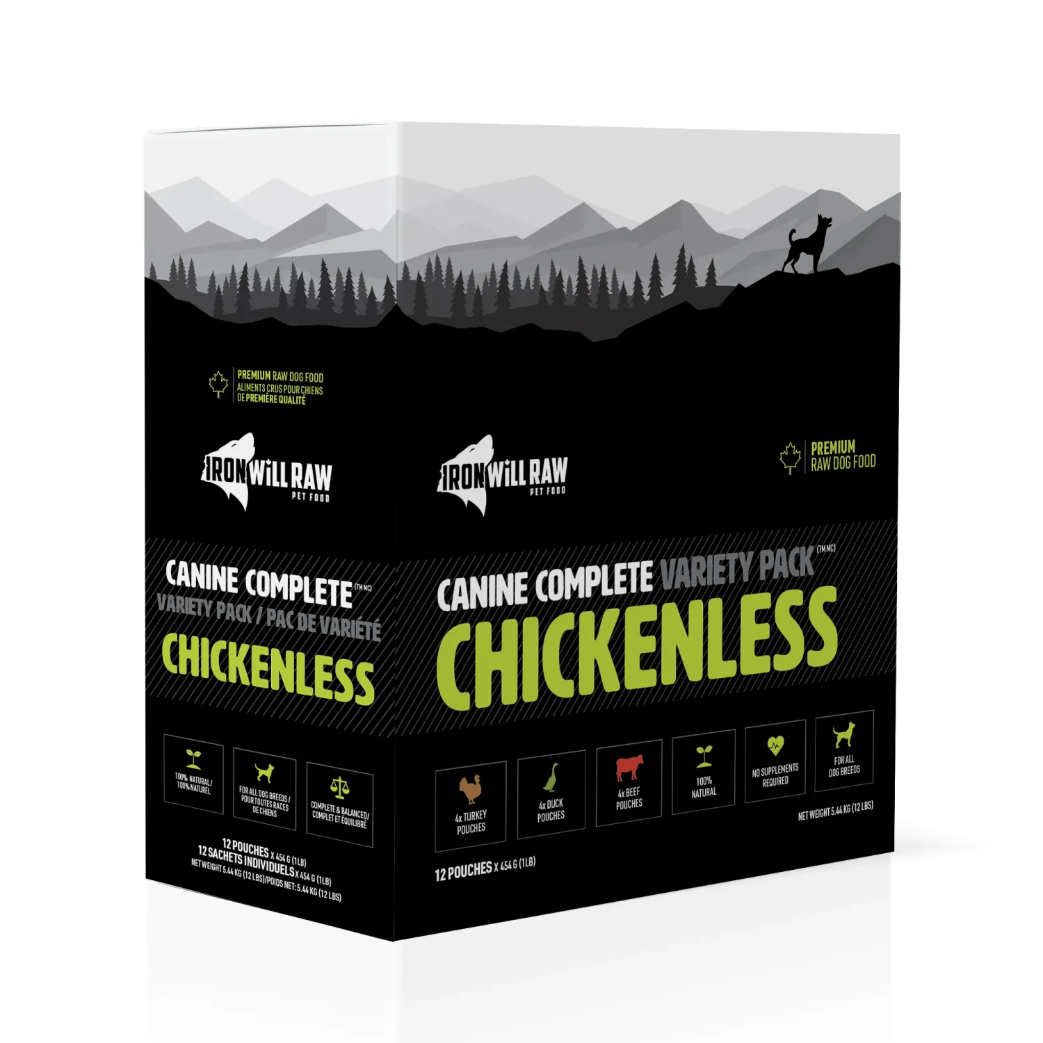 Ironwill Chickenless Variety Pack 12lb