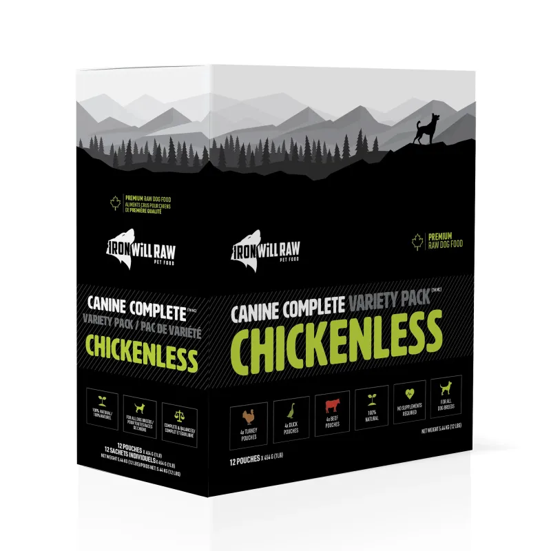 Ironwill Chickenless Variety Pack 12lb