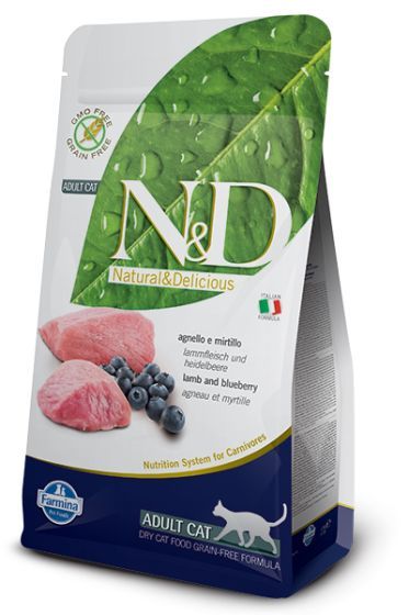 N&D Lamb & Blueberry Adult Cat Dry Food 11 lb