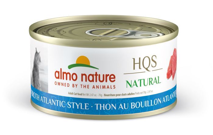 Almo Nature Natural Tuna In Broth Atlantic Style Wet Cat Food 70g
