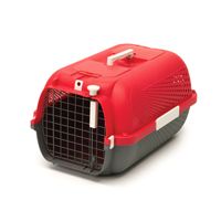 Catit Cat Carrier - Medium - Cherry Red - 56.5 L x 37.6 W x 30.8 H cm