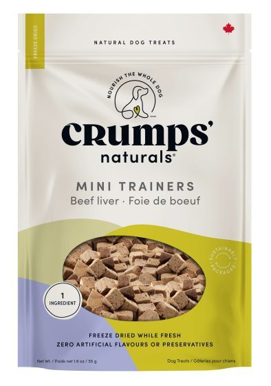 Crumps' Natural Mini Trainers Freez Dried Beef Liver 50g 1.7oz