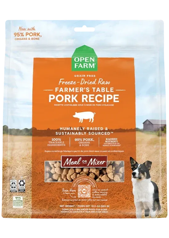 Open Farm Farmer's Table Pork Freeze-Dried Pork 3.5oz