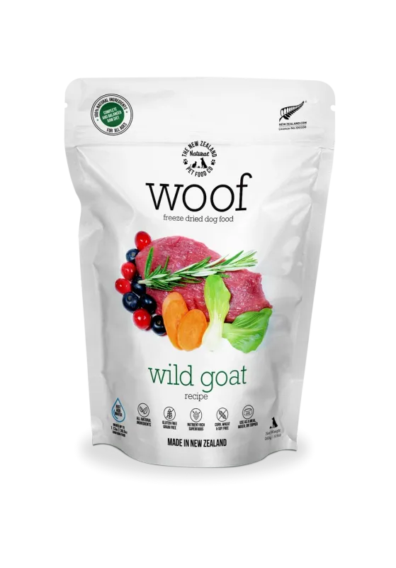 Woof Freeze Dried Dog Food Wild Goat 280g