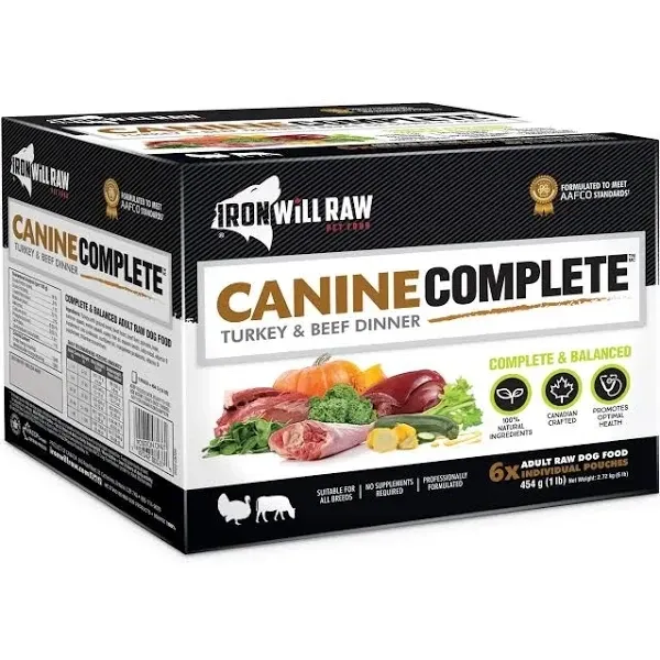 Ironwill Canine Complete Turkey And Beef Dinner 6lb
