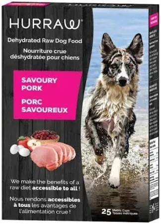 Hurraw Pork Dehydrated Raw Dog Food 2.5kg