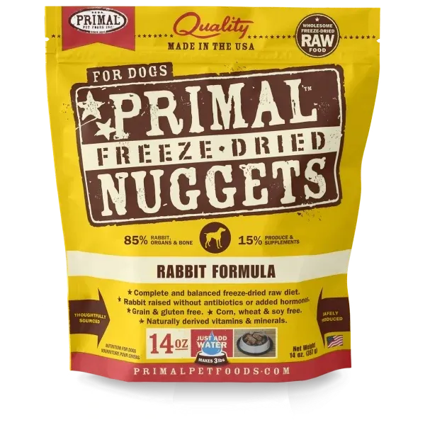 Primal Freeze Dried NUGGETS Rabbit Dog 14oz/397g