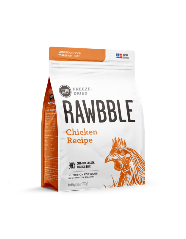Rawbble Freeze Dried Dog Food - Chicken Recipe 737g