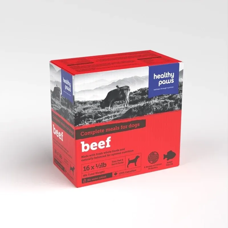 Healthy Paws Complete Meal For Dogs Beef 8lb