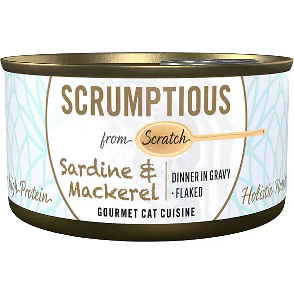 Scrumptious Sardine & Mackerel Dinner In Gravy Gourmet Cat Cuisine