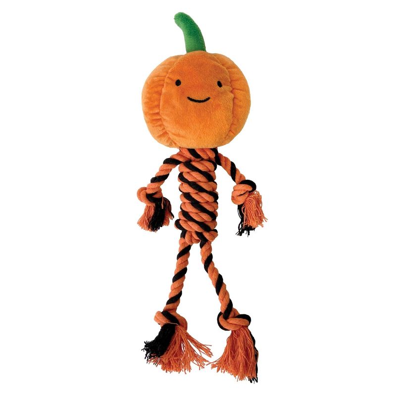 Foufoubrands Foufit Halloween Knotties Pumpkin Dog Toy