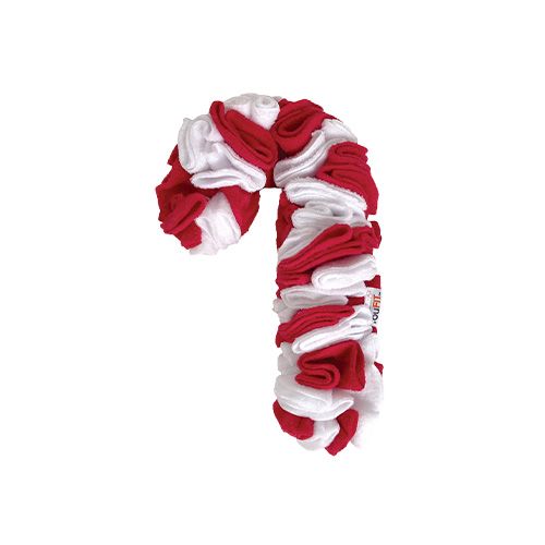 Foufoubrands Holiday Snuffle Candy Cane Dog Toy