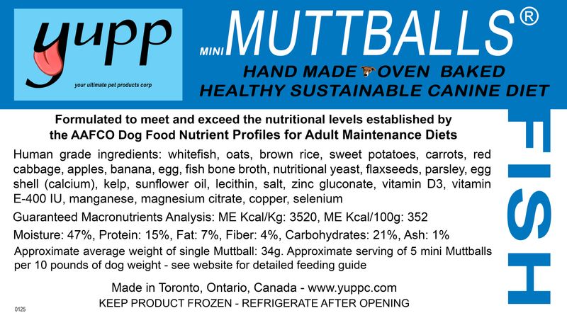 Yupp Mini Muttball Fish 6pk