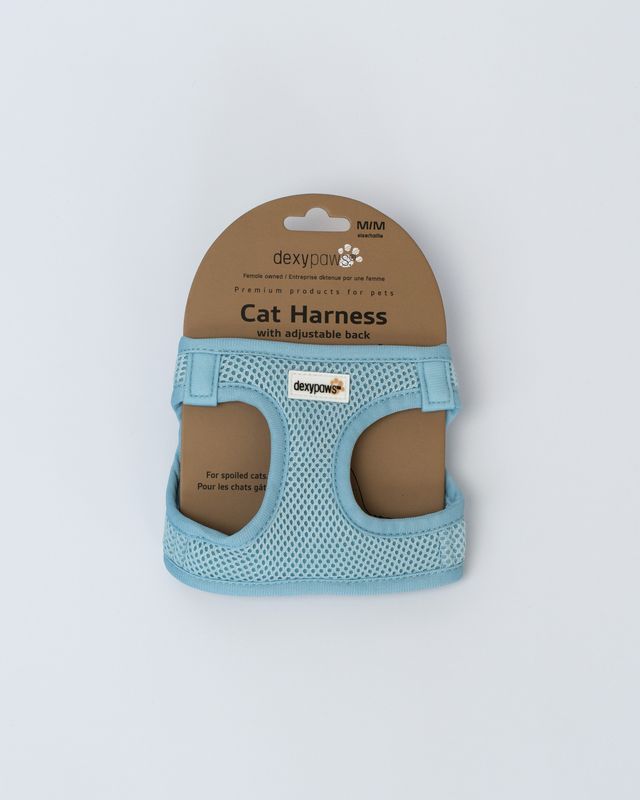 Dexypaws Neoprene Harness For Cats Sky Blue M