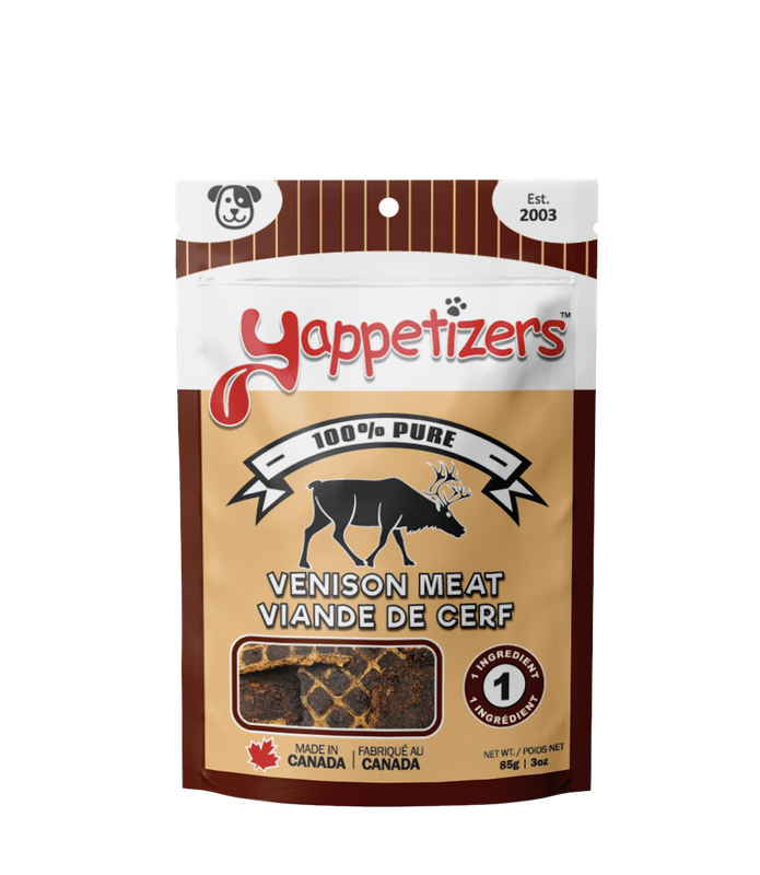 Yappetizers Venison Meat Dog Treat