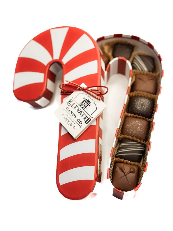 Candy Cane Caramel Box