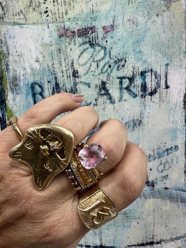 14K Pink Tourmaline Ring