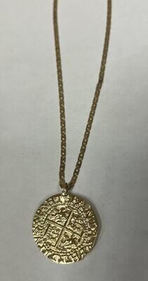 Brass Lucky Spanish Coin Charm