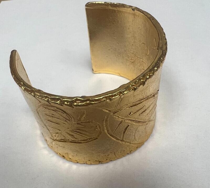 Brass Leaf Cuff