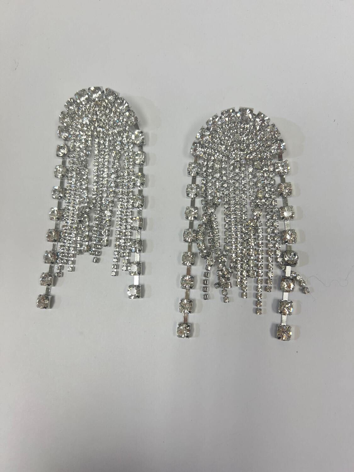 Party Ready Oversized Rhinestone Earrings