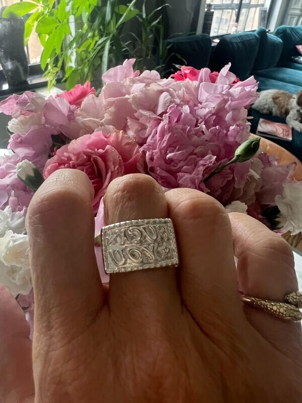 Sterling Silver &quot;F*** You&quot; Ring