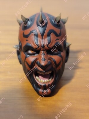 Hot Toys Star Wars 1/6 Darth Maul Angry Head Sculpt 