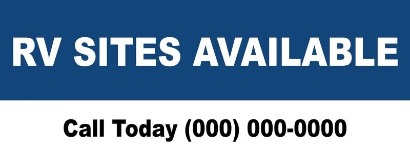 RV Sites Available Banner
