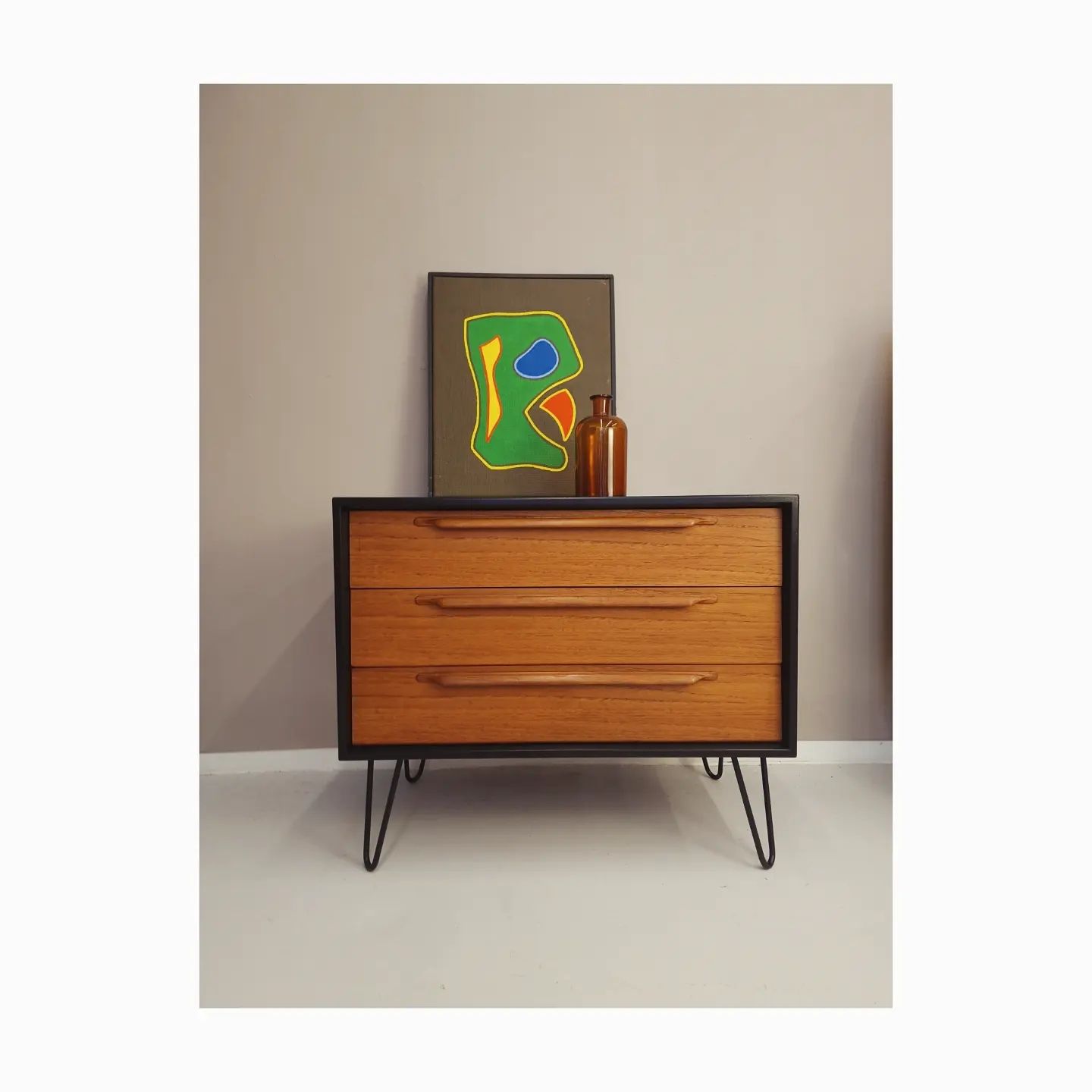 Vintage Teak Schubladen Kommode