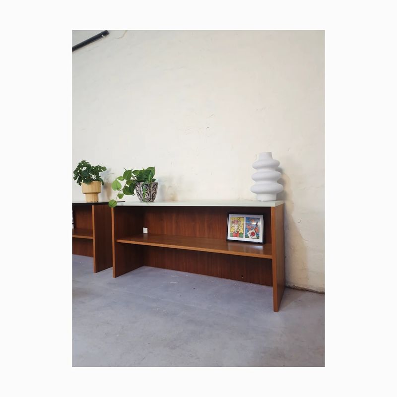 Vintage Regal Schuhschrank Grün