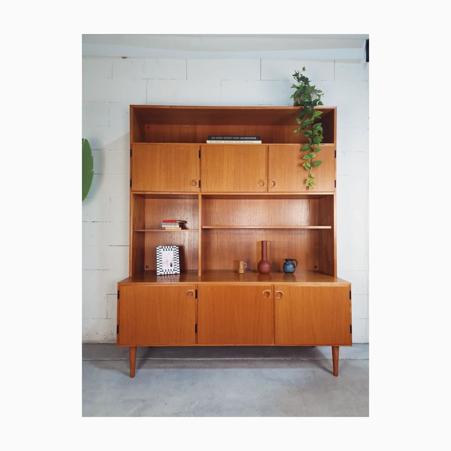 Danish Teak Highboard Vintage 
