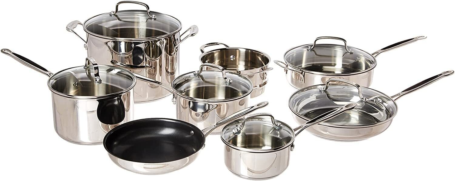 Cuisinart Classic 14pc Stainless Steel Cookware Set