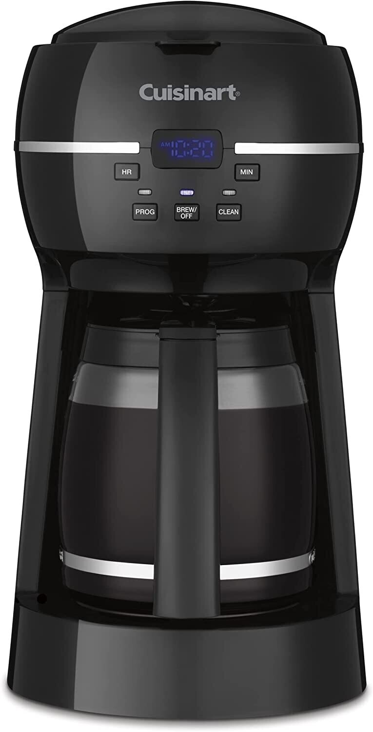 Cuisinart 12-Cup Programmable Coffee Maker with Glass Carafe - Black