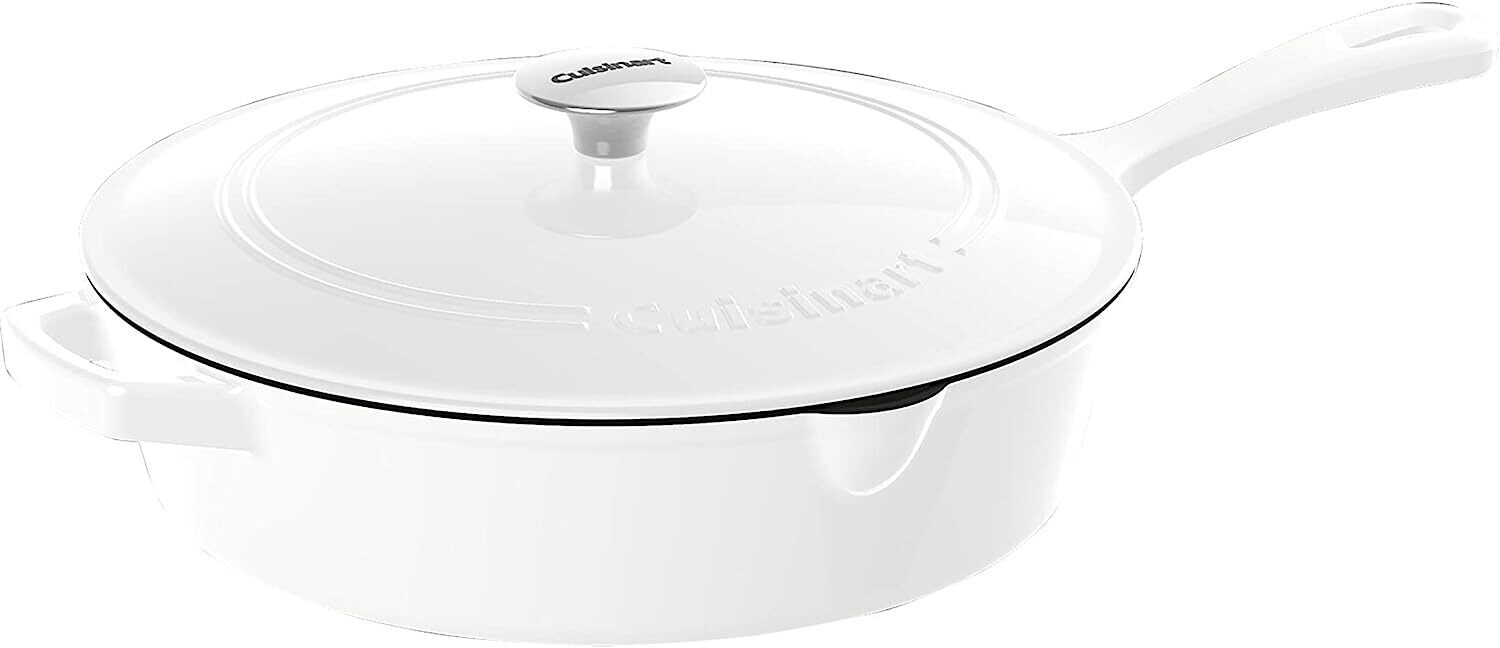 Cuisinart Classic Enameled Cast Iron 12&quot; Chicken Fryer with Cover